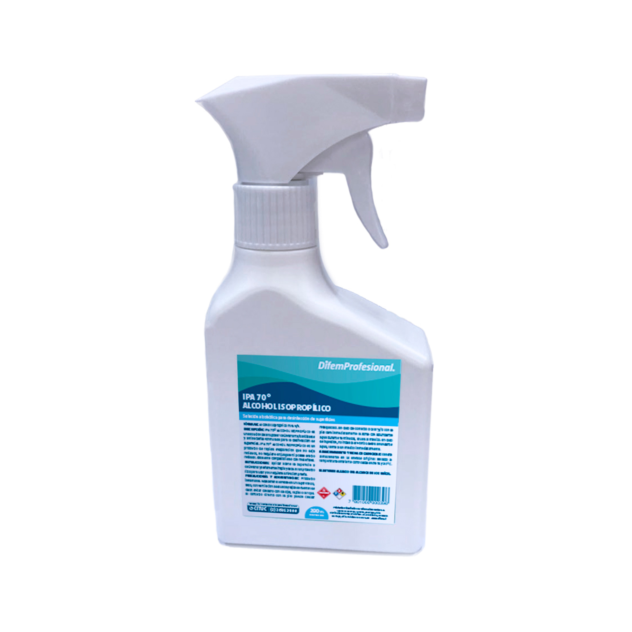 Solución alcohólica para la desinfección de superficies. Producto listo para usar, de rápida evaporación que no deja residuos y no requiere enjuague.