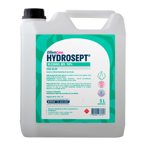 Alcohol Gel Hydrosept 5 L
